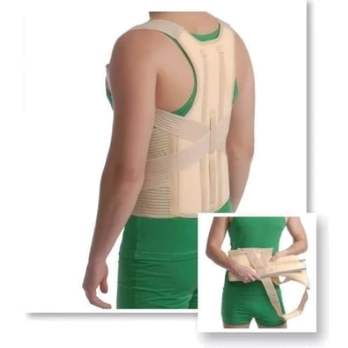 Корректор осанки MedTextile с ребрами жесткости размер L/XL люкс (4820137290329): Тип Грудопоясничные