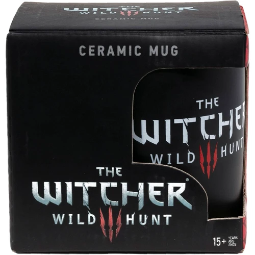 Кружка Jinx The Witcher 3 White Wolf Black / Red 325 мл фото 3
