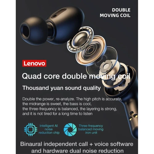 Наушники Lenovo ThinkPlus LP3 Pro Black фото 6