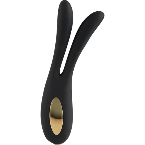 ToyJoy Lovelight Flare Bunny - вибратор для двойной стимуляции, черный