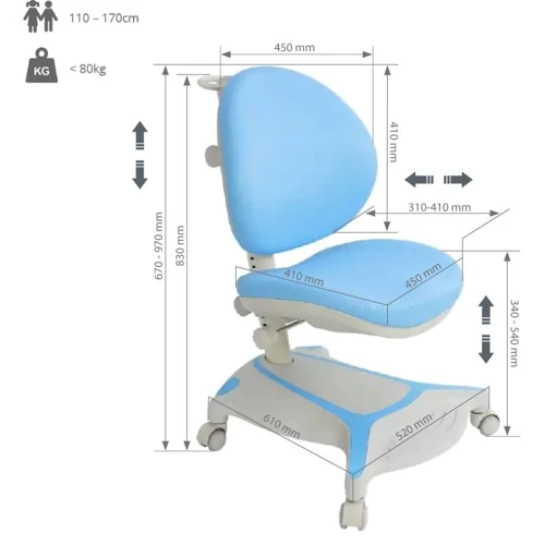 Детское кресло Cubby Adonis Blue фото 9
