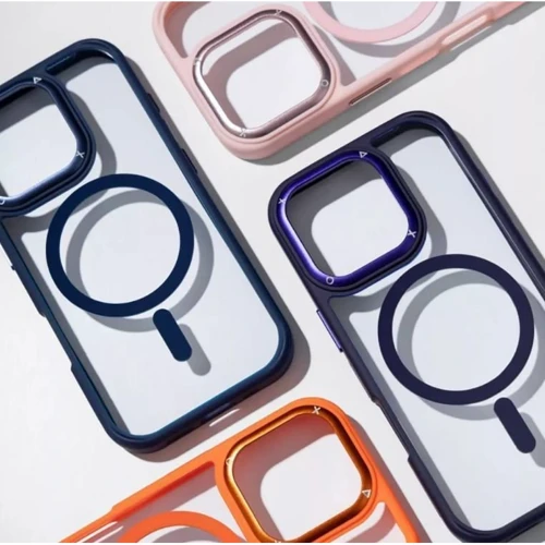 Чехол для iPhone Proove Clear Essence Case with Magnetic Ring Gray for iPhone 16 Pro Max: Материалы Пластик и силикон
