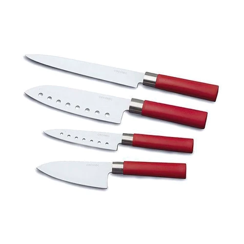 Набор кухонных ножей Cecotec 4 Santoku Ceramic-Coated Kit (CCTC-01003): Количество предметов 4