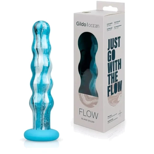 Стеклянный дилдо Gildo - Ocean Flow Glass Dildo