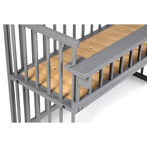 Приставная кроватка Klups PICCOLINO 90х40 см серая