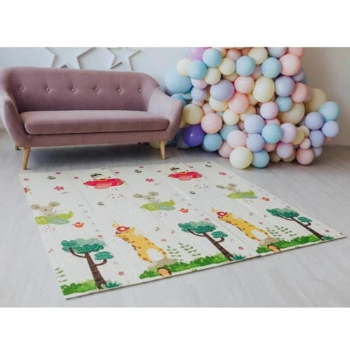 Дитячий килимок двосторонній Bambi Транспорт та зоолітники MR 0586-1 фото 7