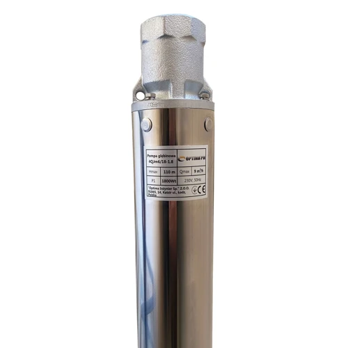Насос скважинный Optima PM 4QJm6/18 1.8 кВт: Мощность, кВт 1.8