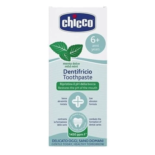 Зубная паста Chicco Нежная мята с фтором 50 мл (10607.00): Тип Зубная паста