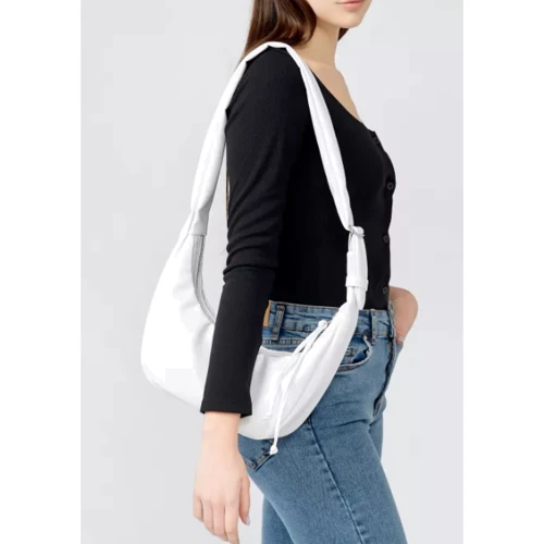 Жіноча сумка хобо Sambag HOBO S біла (53100008) фото 14