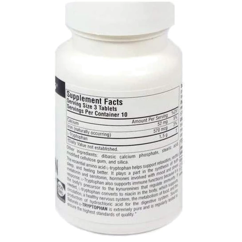Source Naturals L-Tryptophan 500 mg 120 Tabs Триптофан: Тип Триптофан