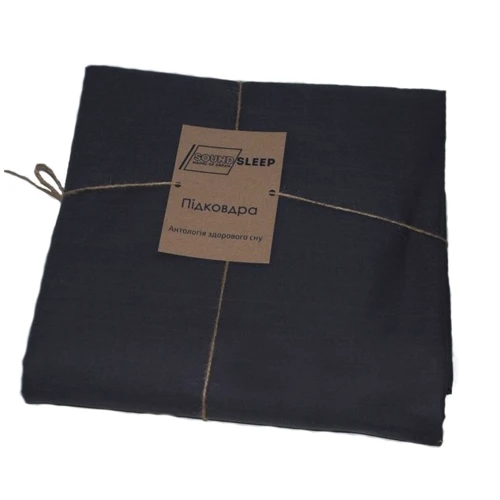 Підодіяльник з ранфорса темно-сірий SoundSleep 182 Dark gray 200х220см (92571228): Тип підодіяльник