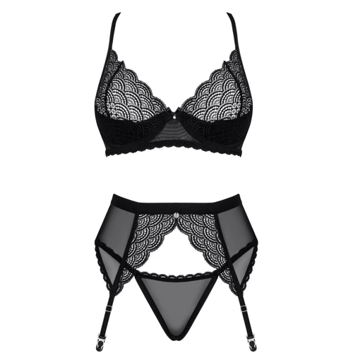 Комплект Obsessive Chemeris 3-pcs set Black, M/L