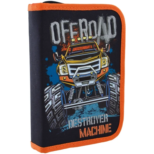 Пенал твердый одинарный с двумя клапанами 1 Вересня HP-04 "Off-road" (532208)