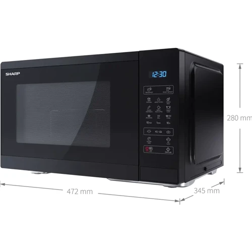 Микроволновая печь Sharp YC-MG252AE-B: Объем, л 25