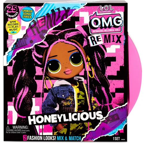 Игровой набор с куклой L.O.L. SURPRISE! серии "O.M.G. Remix" - Милашка 567264: Высота, см 27