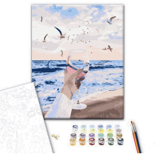 Картина по номерам Brushme Море в бокале 40x50 см (BS52416): Производитель Brushme
