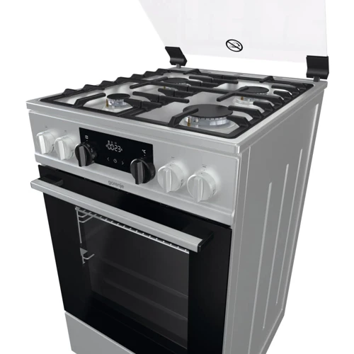 Плита комбинированная Gorenje MEKS514X: Управление механическое, электронное