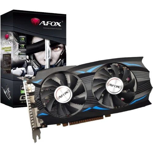 Видеокарта AFOX GeForce GTX 1050 Ti 4GB (AF1050TI-4096D5H5-V4): Объем памяти, Гб 4