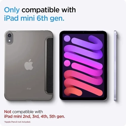 Аксессуар для iPad Spigen Liquid Air Folio Black (ACS03762) for iPad mini 6 2021 фото 9
