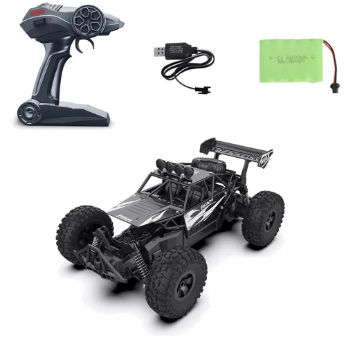 Автомобиль OFF-ROAD CRAWLER на р/у – Speed Team (черный, металл. корпус, аккум. 6V, 1:14) (SL-154RHMBl)