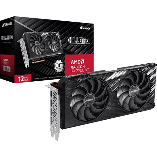 Відеокарта ASRock AMD Radeon RX 7700 XT Challenger 12GB OC (RX7700XT CL 12GO): інтерфейс PCI Express 4.0 x16