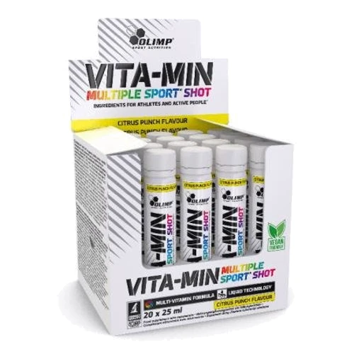 Olimp Vita-min Multiple Sport Shot Комплекс витаминов и минералов 20х25 ml Citrus Punch