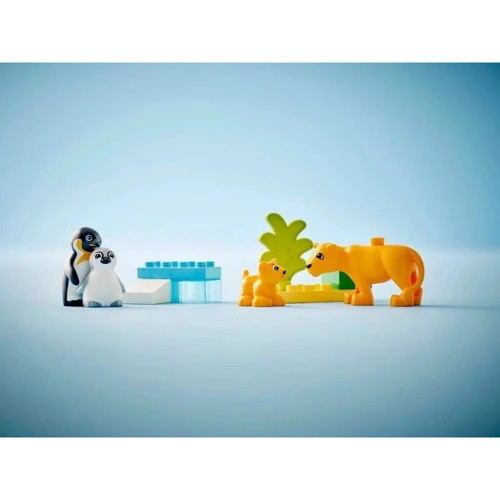 Конструктор LEGO DUPLO Town Семейства диких животных Пингвины и Львы 10 деталей (10442) фото 5