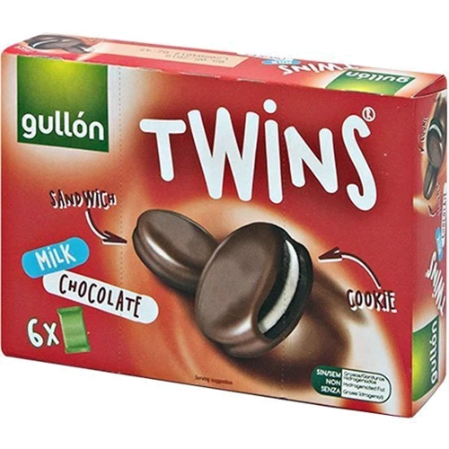 Печенье Gullon Twins в молочном шоколаде 252 г