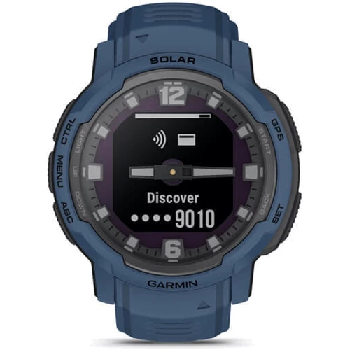 Смарт-часы Garmin Instinct Crossover Solar Tidal Blue (010-02730-02): Сенсорный экран нет