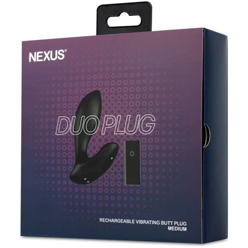 Анальная вибропробка Nexus DUO Plug Medium, пульт ДУ