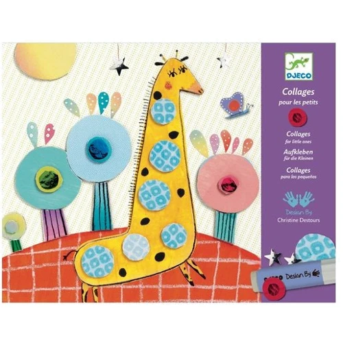 Художній комплект Djeco Колаж для самих маленьких Звірята (DJ08666)