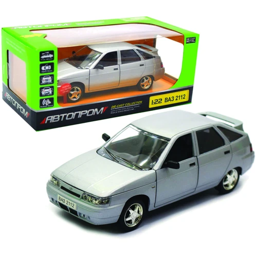 Машинка металл 2112 АВТОПРОМ, 1:22 ВАЗ 2112, 3 цвета