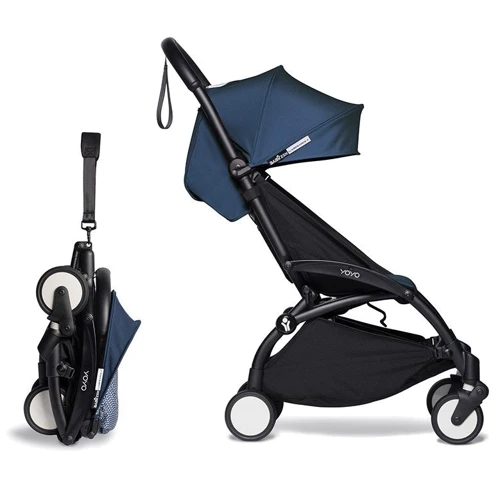 Універсальний візочок BABYZEN YOYO² Navy Blue/Темно-Синій (без дощовика) (чорна рама): Матеріал коліс гума