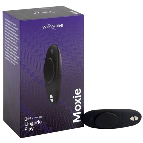 Вибратор в трусики We-Vibe Moxie Satin Black с пультом ДУ