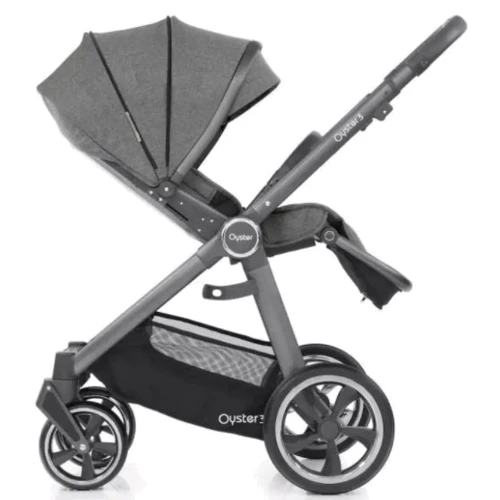 Универсальная коляска 2 в 1 BabyStyle Oyster 3 Mercury / City Grey: Ширина шасси 59