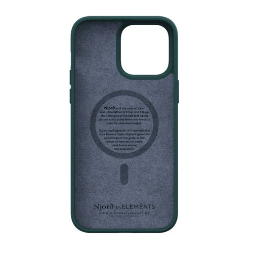Чехол для iPhone Njord Salmon Leather MagSafe Case Green (NA44SL02) for iPhone 14 Pro Max фото 5