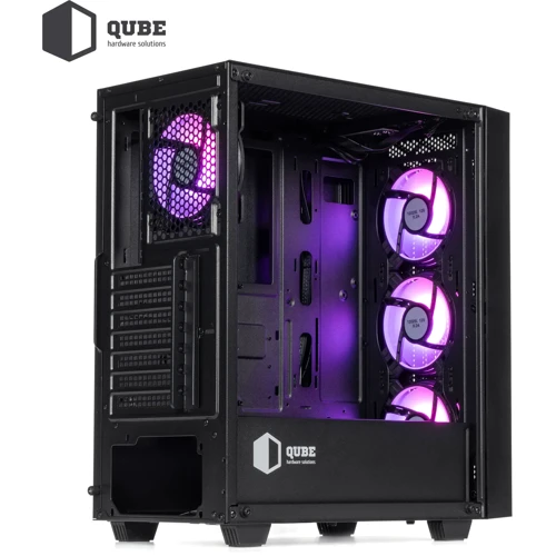 Корпус QUBE GERYON Black 4Fan (QBGERYON_FFBNU3) фото 8