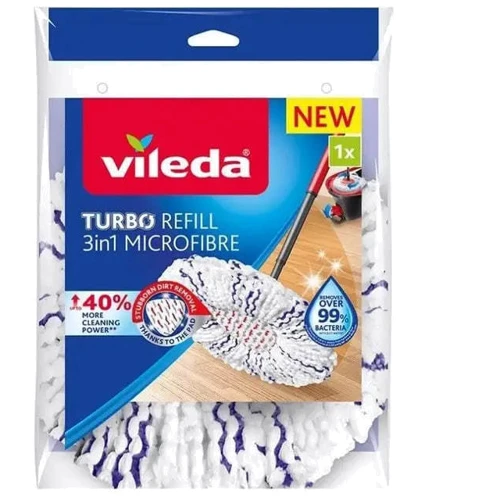 Швабра и комплектующее Сменная насадка для швабры Vileda Turbo 3 in 1 Microfibre (167749) фото 9