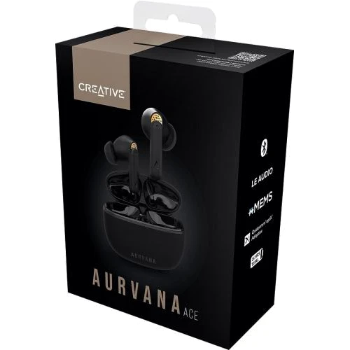 Наушники Creative Aurvana Ace Black (51EF1150AA000): Дополнительно Совместимость с Apple, Совместимость с Android, влагозащита