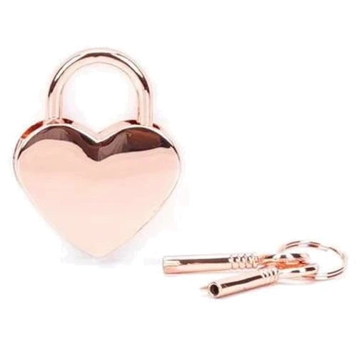 Замочек Liebe Seele Heart Shape Padlock Rose Gold (2 шт)
