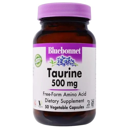 Bluebonnet Nutrition, Taurine, 500 mg, 50 Veggie Caps (84)
