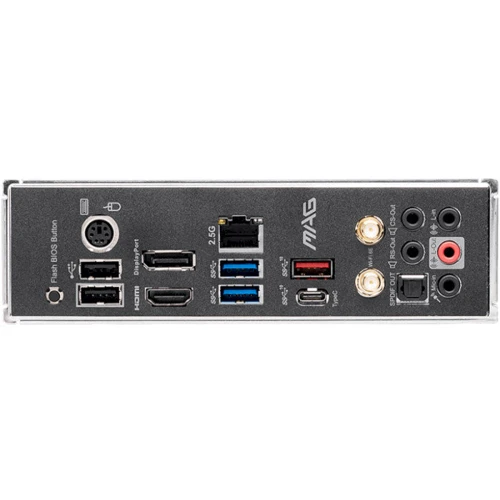 MSI MAG B550 TOMAHAWK MAX WIFI: Разъемы на задней панели USB 2.0, USB 3.2 Gen 2, USB 3.2 Gen 1