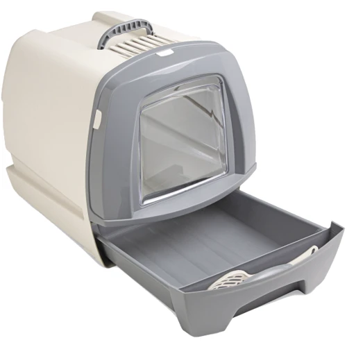Туалет для кішок MPS БОКС з фільтром, лопаткою 80"S GREY 50x40x42 см (S07130100): Розміри 50x40x42 см