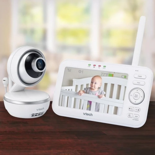 Видеоняня VTECH с датчиком температуры, колыбельными и цветным экраном диагональ 5" (цифровая)