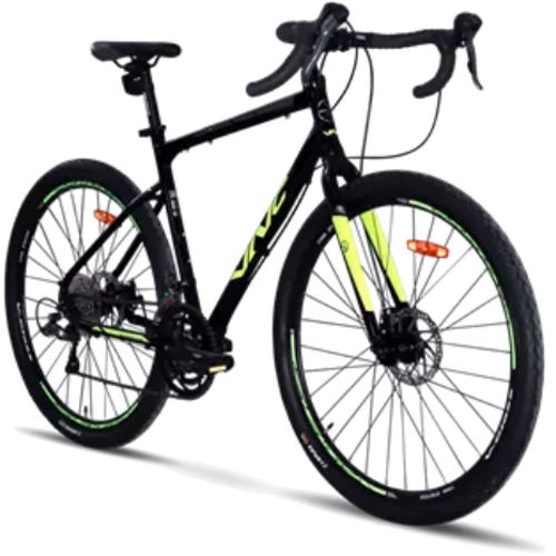 Велосипед VNC 2023' 28" PrimeRacer A5 V51A5-2853-BL 21"/53см (1919) black (shiny)/lime (matt)