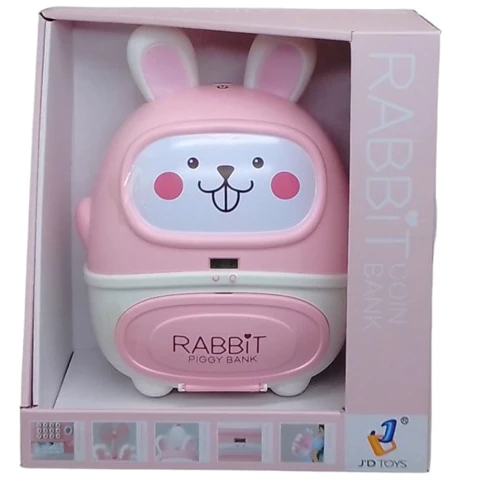Інтерактивна сейф-скарбничка JD Toys Зайчик рожевий (8100/8100-1): Тип тварина
