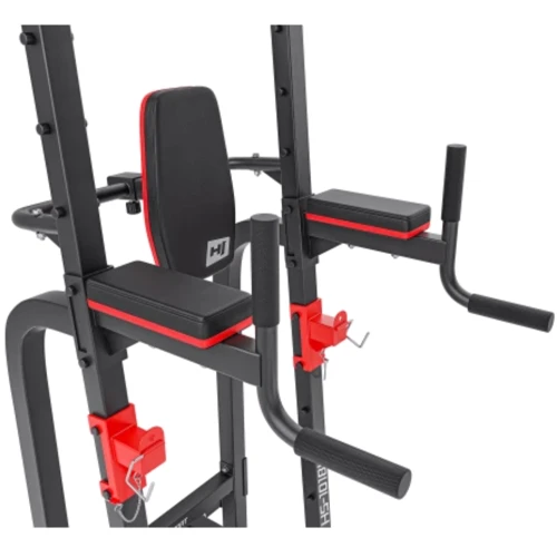 Підставка і стійка Hop-Sport HS-1018K із тримачем для штанги (5902308225770): Габарити, см 103х123х219