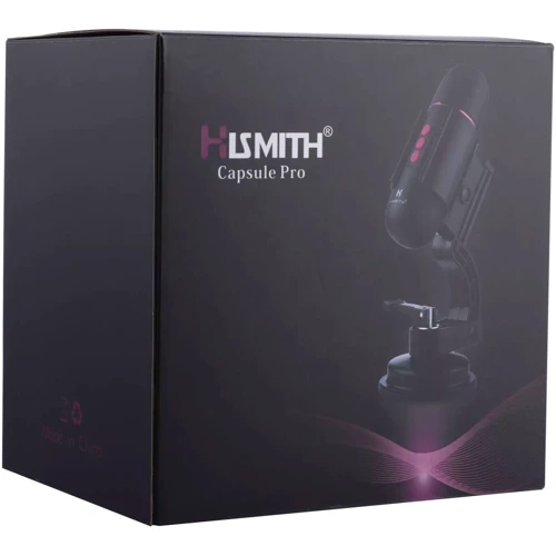 Мини секс-машина Hismith Mini Capsule Sex-Machine with Strong Suction APP, очень мощная, перезаряжаемая, пульт ДУ