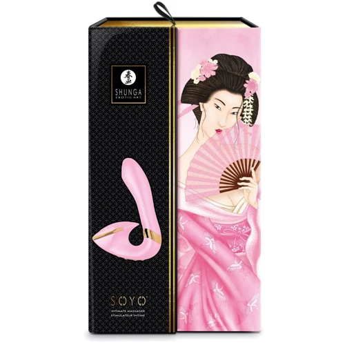 Вагинально-клиторальный вибратор Shunga Soyo Light Pink