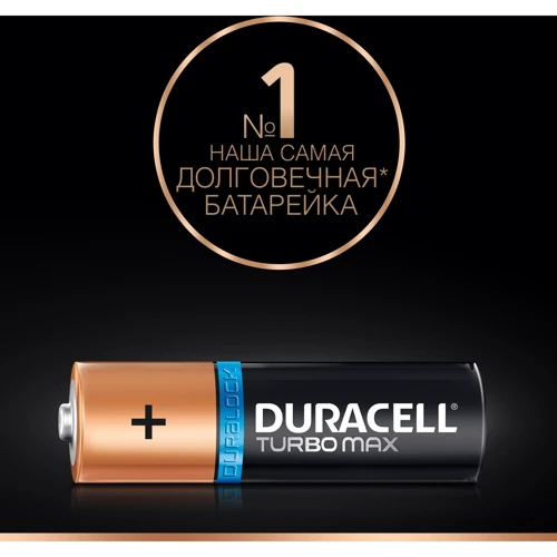 Батарейки Duracell TurboMax AА алкалиновые 1.5V LR6 2шт (5000394069183) фото 2